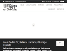 Tablet Screenshot of huntstorage.com
